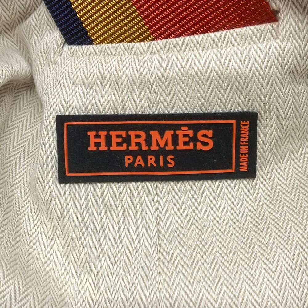 Hermès Cavalier Backpack Beige Multi Cotton Polyamide - Picture 8 of 9